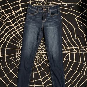 American eagle skinny blue jeans